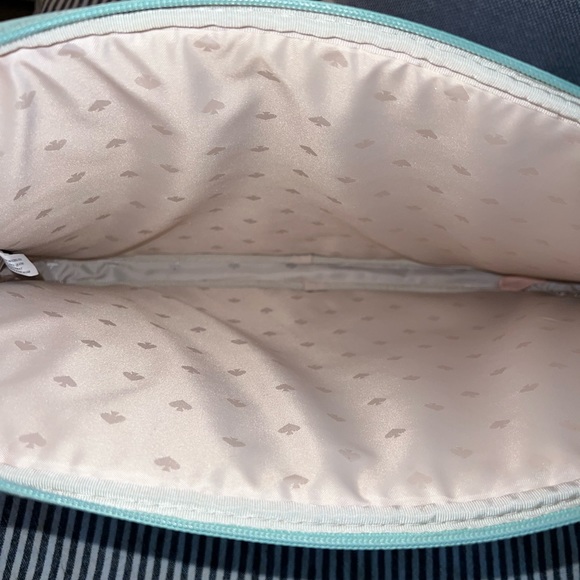 Kate Spade New York Jae Degrade Green Blue Ombré 15” Soft Laptop Sleeve Case - Picture 4 of 6